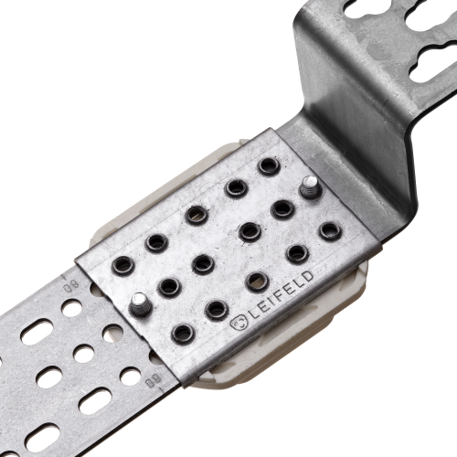 Torsion proof fitting of the LEIFELD Sound-Shield Part# 1290 onto a LEIFELD MultiMount Part# 1250.