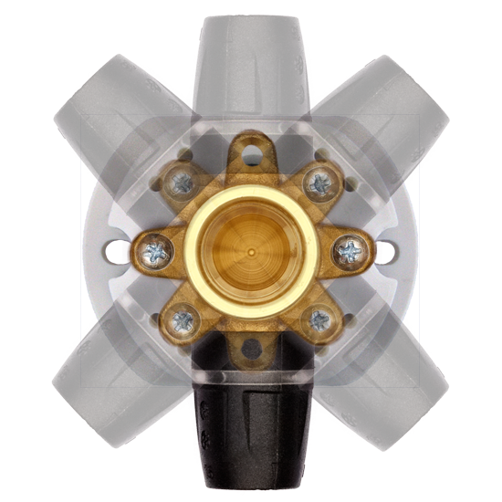 Wall elbows can be rotated in 45° steps on the LEIFELD Sound-Shield.