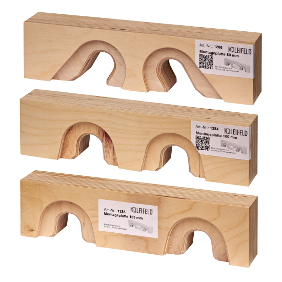 LEIFELD Mounting Block available for 80, 100 and 153 mm centres