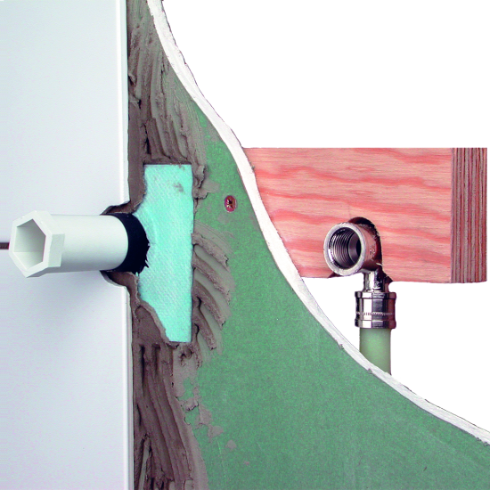 Mounting Block 153mm Part# 1285 Sectioned view