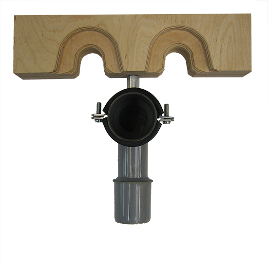 ... to quickly and securely mount a waste pipe!