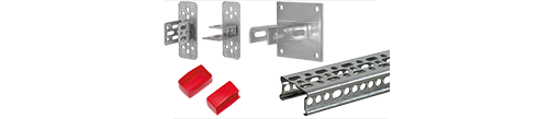 C-Profil, vertikal- u. horizontale Verbinder u. Wandplatte